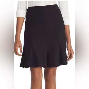 White House Black Market Flirty Black Trumpet Skirt